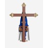 Juguetes Semana Santa Artabán: nazareno azul de capa con Cruz de Guía