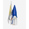Juguetes Semana Santa Artabán: nazareno azul de capa con bandera pontificia