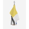 Juguetes Semana Santa Artabán: nazareno azul de capa con bandera pontificia