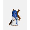 Juguetes Semana Santa Artabán: penitente azul de capa con cruz