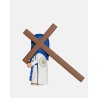 Juguetes Semana Santa Artabán: penitente azul de capa con cruz