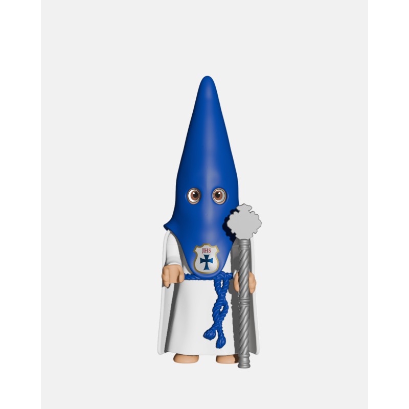 Juguetes Semana Santa Artabán: pack nazarenos azules de capa con vara larga plateada