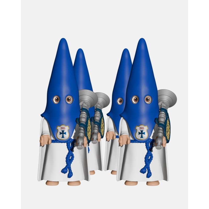 Juguetes Semana Santa Artabán: Pack nazareno azul de capa con bocina