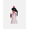 Juguetes de Feria Artabán: flamenca blanca con lunares rosa claro