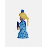 Juguetes de Feria Artabán: flamenca celeste con lunares azul oscuro