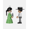 Juguetes de Feria Artabán: pack flamenca verde con hombre de corto blanco