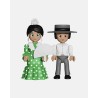 Juguetes de Feria Artabán: pack flamenca verde con hombre de corto blanco