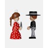 Juguetes de Feria Artabán: pack flamenca roja con hombre de corto negro