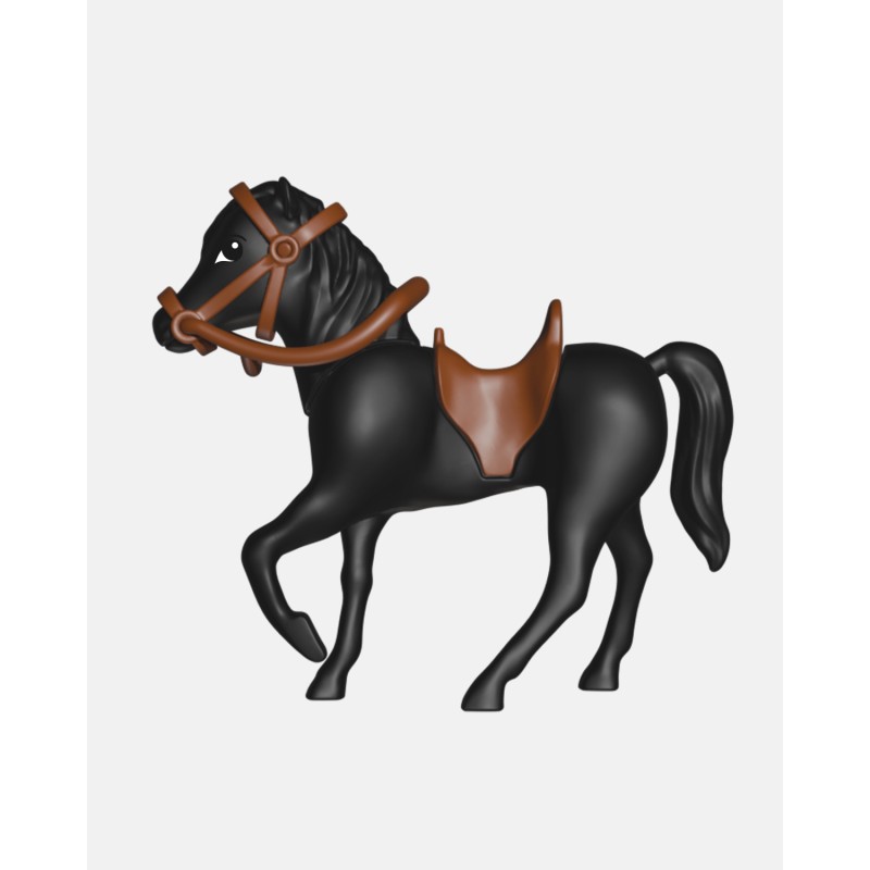 Juguetes de Feria Artabán: amazona con caballo negro