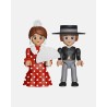 Juguetes de Feria Artabán: pack flamenca roja con hombre de corto negro