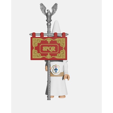 Juguetes Semana Santa Artabán: nazareno blanco de cola con senatus