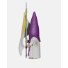 Juguetes Semana Santa Artabán: nazareno morado de capa con bandera pontificia