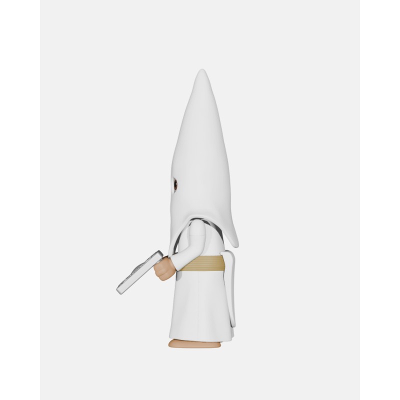 Juguetes Semana Santa Artabán: nazareno blanco de cola con libro de reglas