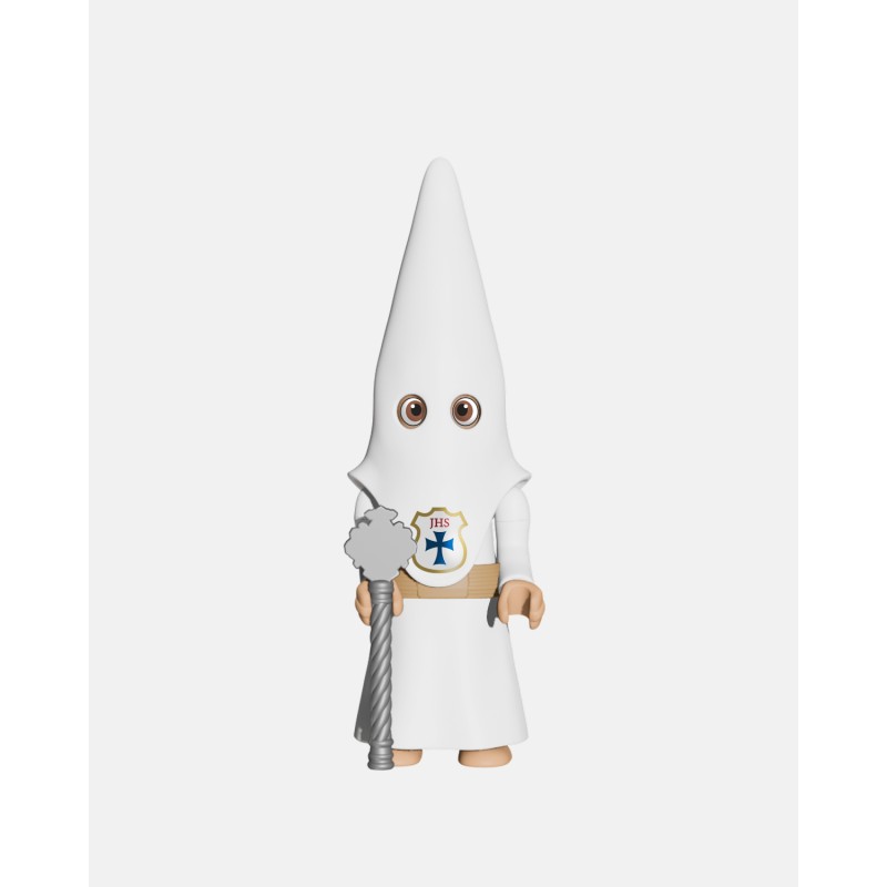 Juguetes Semana Santa Artabán: nazareno blanco de cola con vara corta
