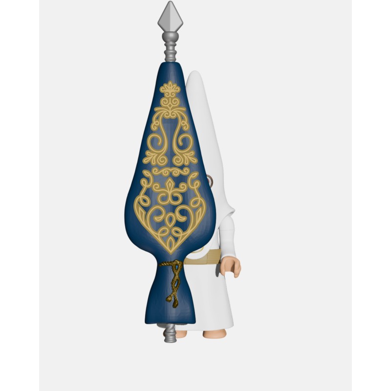 Juguetes Semana Santa Artabán: nazareno blanco de cola con bacalao
