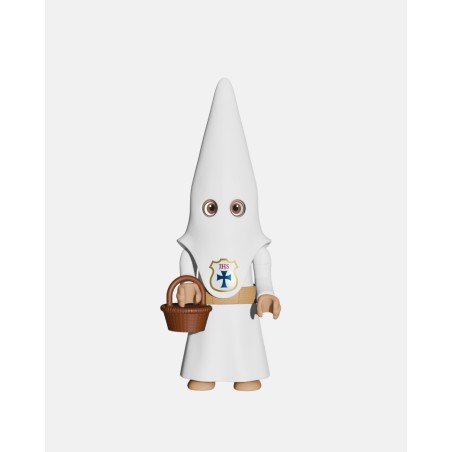 Juguetes Semana Santa Artabán: nazareno blanco de cola con cesta