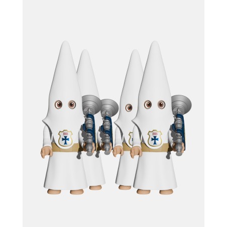 Juguetes Semana Santa Artabán: pack nazareno blanco de cola con bocina