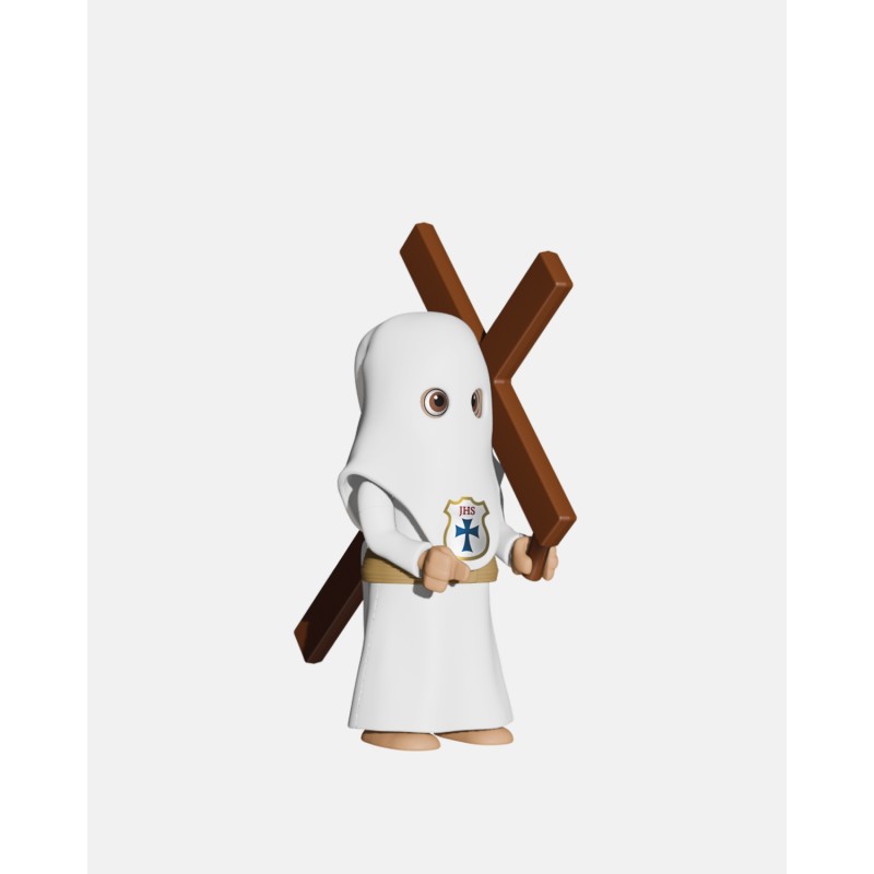 Pack 4 Penitentes Cola Blanco Cruz P6005 · Semana Santa · Artabán Juguetes
