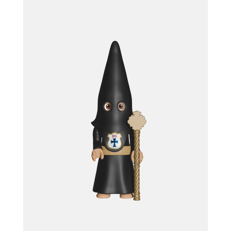 Juguetes Semana Santa Artabán: nazareno negro de cola con vara dorada