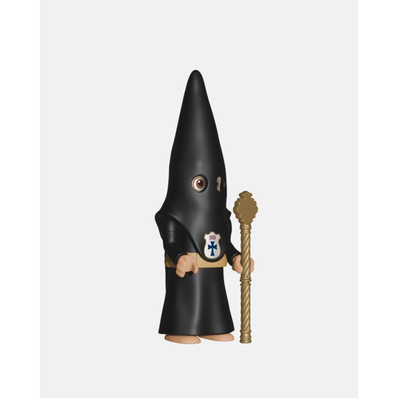 Juguetes Semana Santa Artabán: nazareno negro de cola con vara dorada
