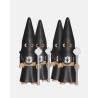 Pack 4 Nazarenos Cola Negro Vara Larga Plateada P4003 · Semana Santa · Artabán Juguetes