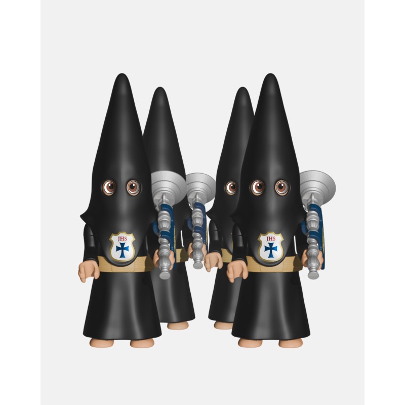 Juguetes Semana Santa Artabán: pack nazareno negro de cola con bocina