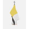 Juguetes Semana Santa Artabán: nazareno morado de cola con bandera pontificia