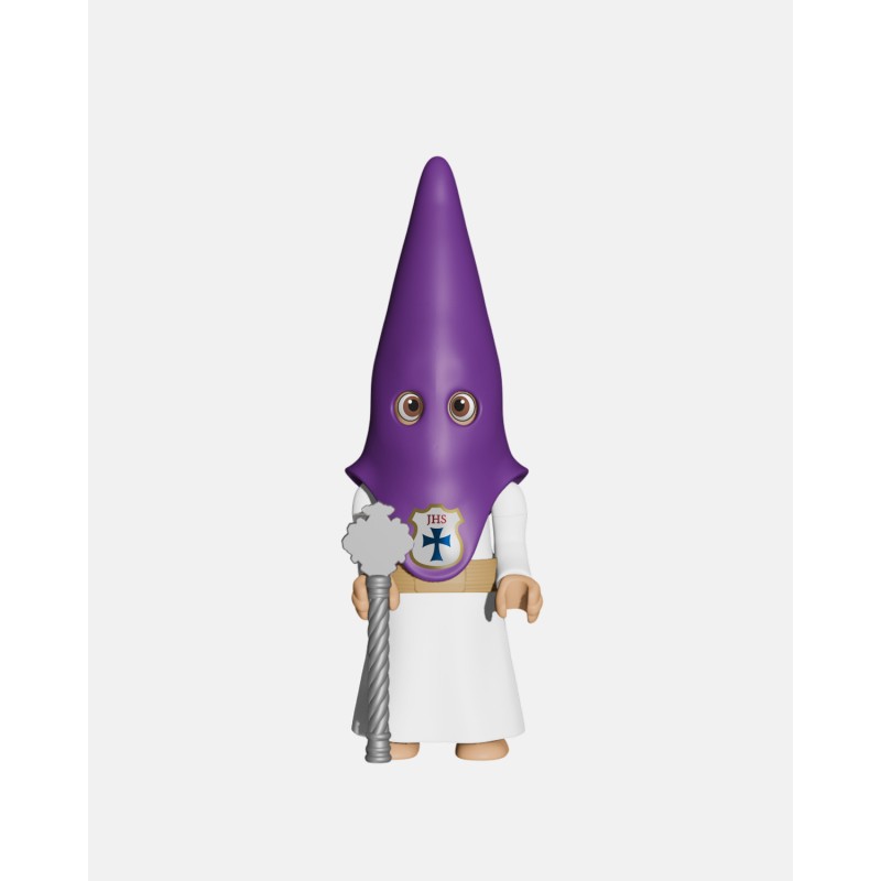 Juguetes Semana Santa Artabán: nazareno morado de cola con vara corta