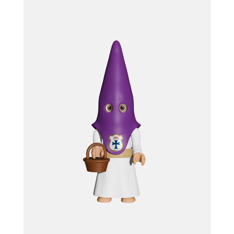 Juguetes Semana Santa Artabán: nazareno morado de cola con cesta