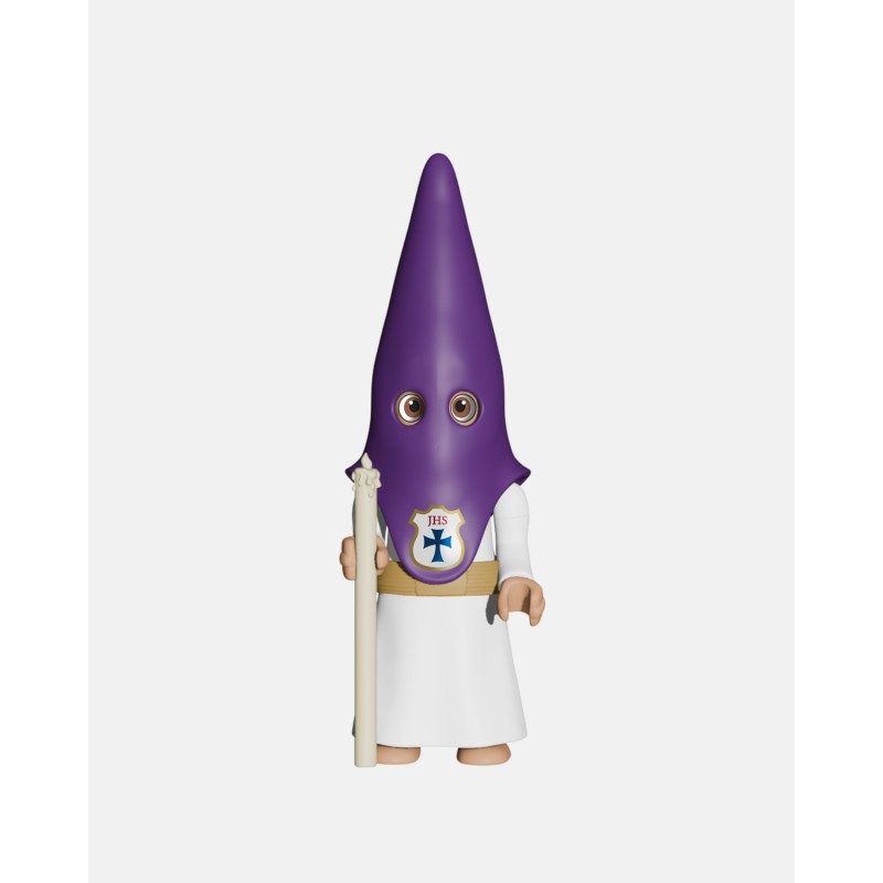 Juguetes Semana Santa Artabán: pack nazareno morado de cola con cirio