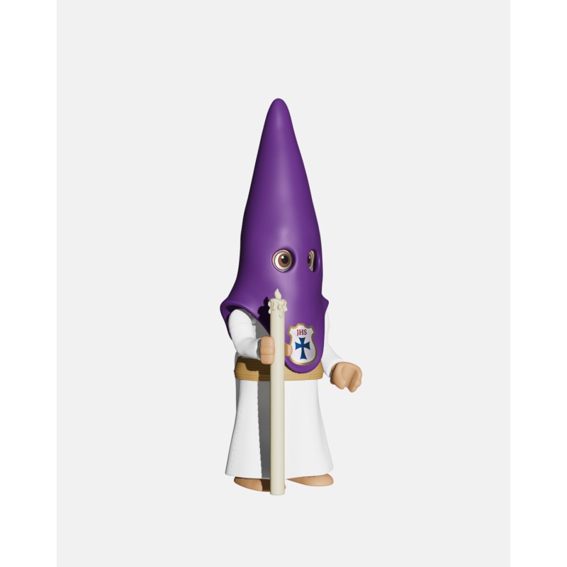 Juguetes Semana Santa Artabán: pack nazareno morado de cola con cirio