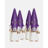 Juguetes Semana Santa Artabán: pack nazareno morado de cola con cirio