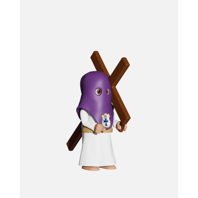 Juguetes Semana Santa Artabán: pack penitente morado de cola con cruz