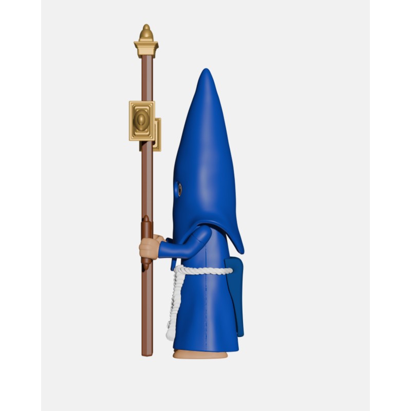 Juguetes Semana Santa Artabán: nazareno azul de cola con cruz de guía
