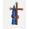 Juguetes Semana Santa Artabán: nazareno azul de cola con cruz de guía
