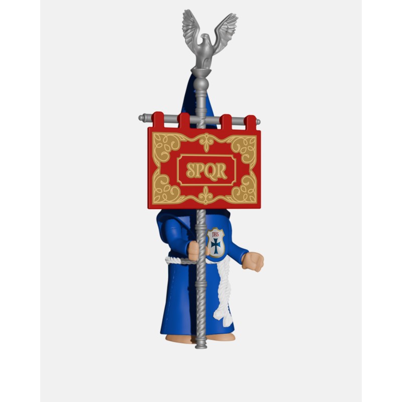 Juguetes Semana Santa Artabán: nazareno azul de cola con senatus