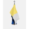 Juguetes Semana Santa Artabán: nazareno azul de cola con bandera pontificia
