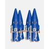 PACK 4 Nazarenos cola azul + Cirio