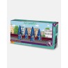 PACK 4 Nazarenos cola azul + Vara Larga Plateada