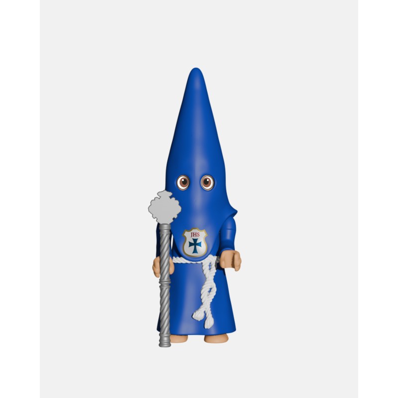 PACK 4 Nazarenos cola azul + Vara Larga Plateada