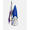 Juguetes Semana Santa Artabán: nazareno azul de capa con bandera de hermandad