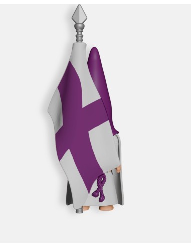 Nazareno Morado Bandera Hermandad B1036 · Procesiones Semana Santa · Artabán Juguetes