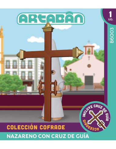 Nazareno con cruz de guia Hdad de cola blanco