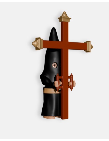 Nazareno Cola negro + Cruz de Guía