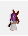 Juguetes Semana Santa Artabán: nazareno morado de cola con cruz