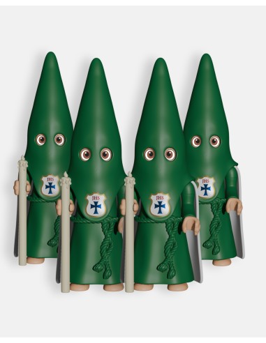 Pack 4 Nazarenos Verde Cirio P0002 · Semana Santa · Artabán Juguetes