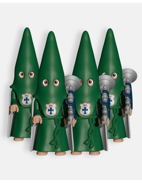 Pack 4 Nazarenos Verde Bocinas P0004 · Semana Santa · Artabán Juguetes