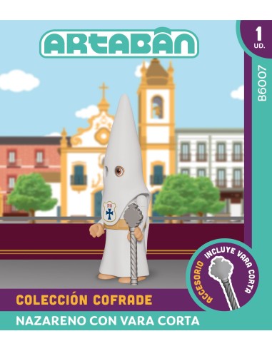 Nazareno con Vara Corta Hdad de cola blanco