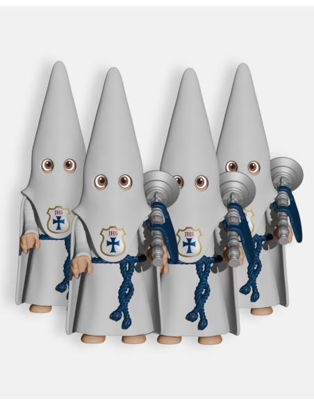 Pack 4 Nazarenos Blanco Bocinas P1004 · Semana Santa · Artabán Juguetes