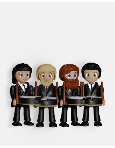 Pack 4 Músicos Tambor P9005 · Semana Santa · Artabán Juguetes